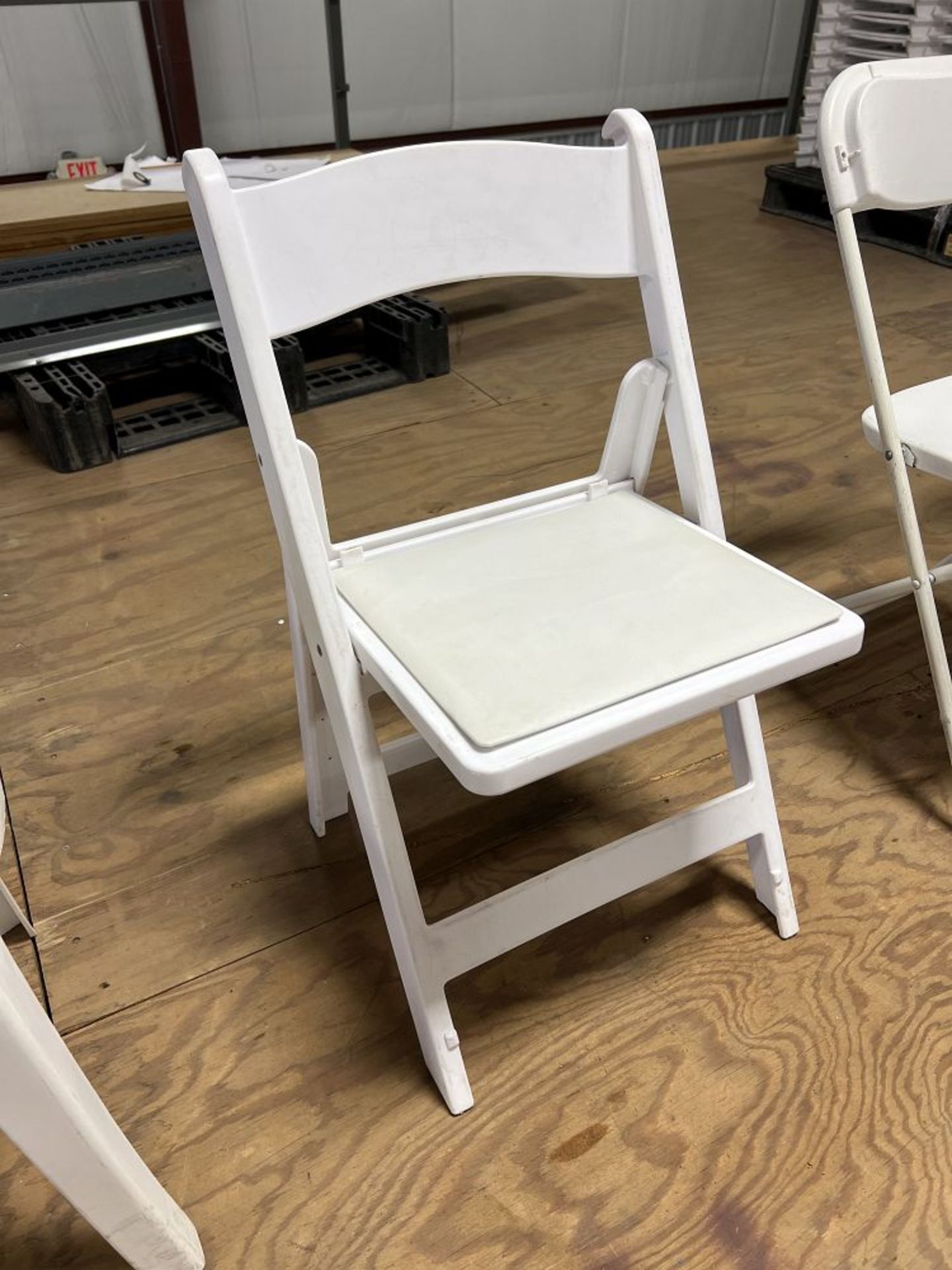 White Resin Folding Chairs