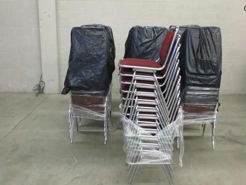 120 Burgundy Banquet Stacking Chairs (Nashville, TN)