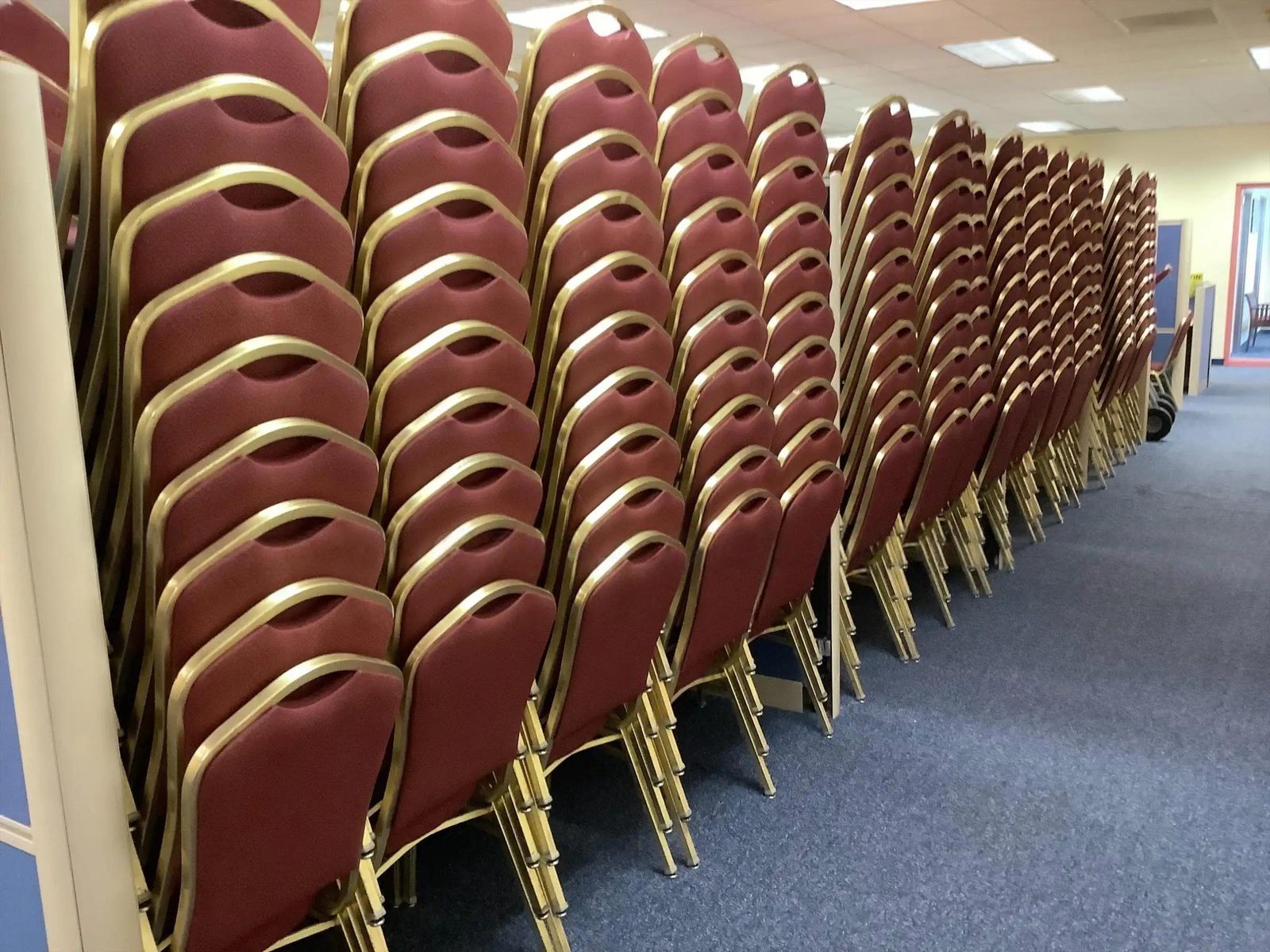 Red & Gold Banquet Chairs — photo 5