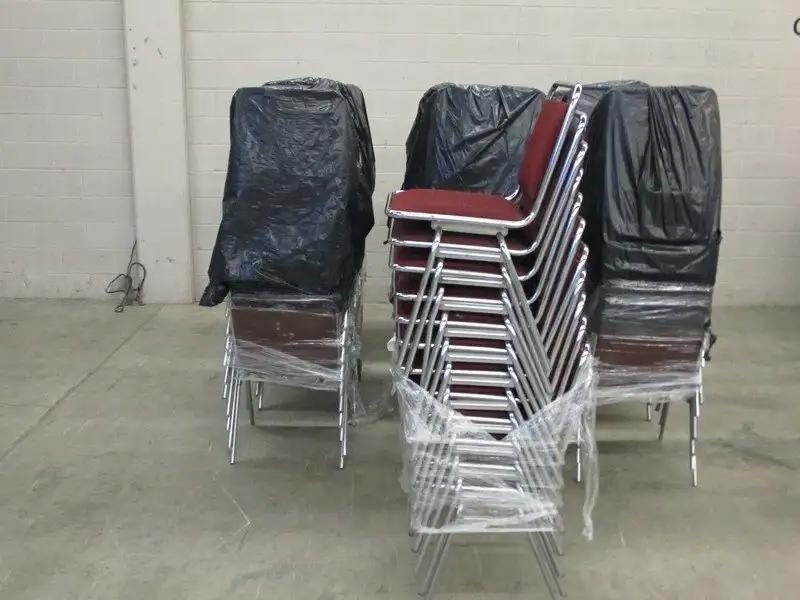 120 Burgundy Banquet Stacking Chairs (Nashville, TN) — photo 1