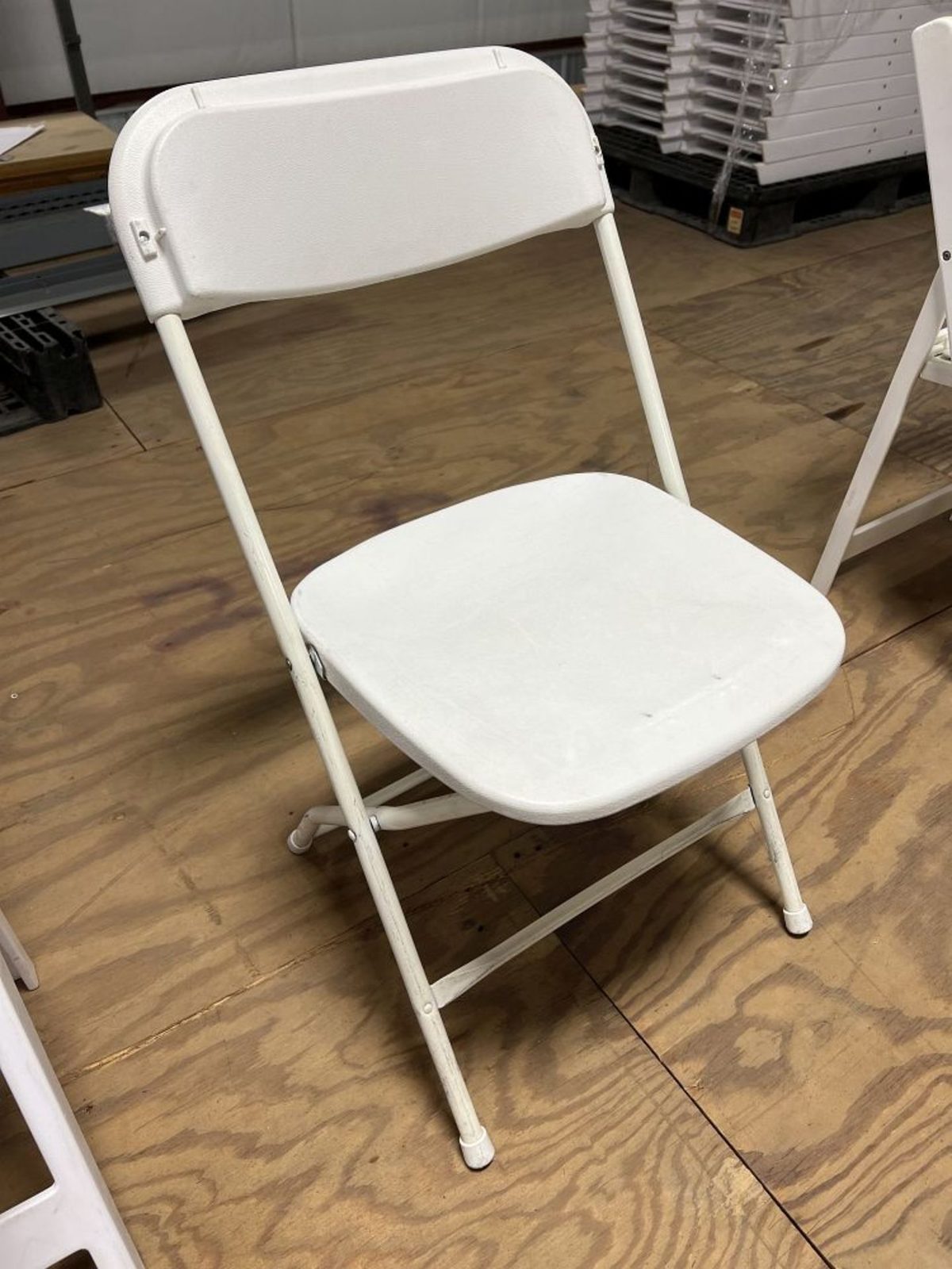White Metal Folding Chairs