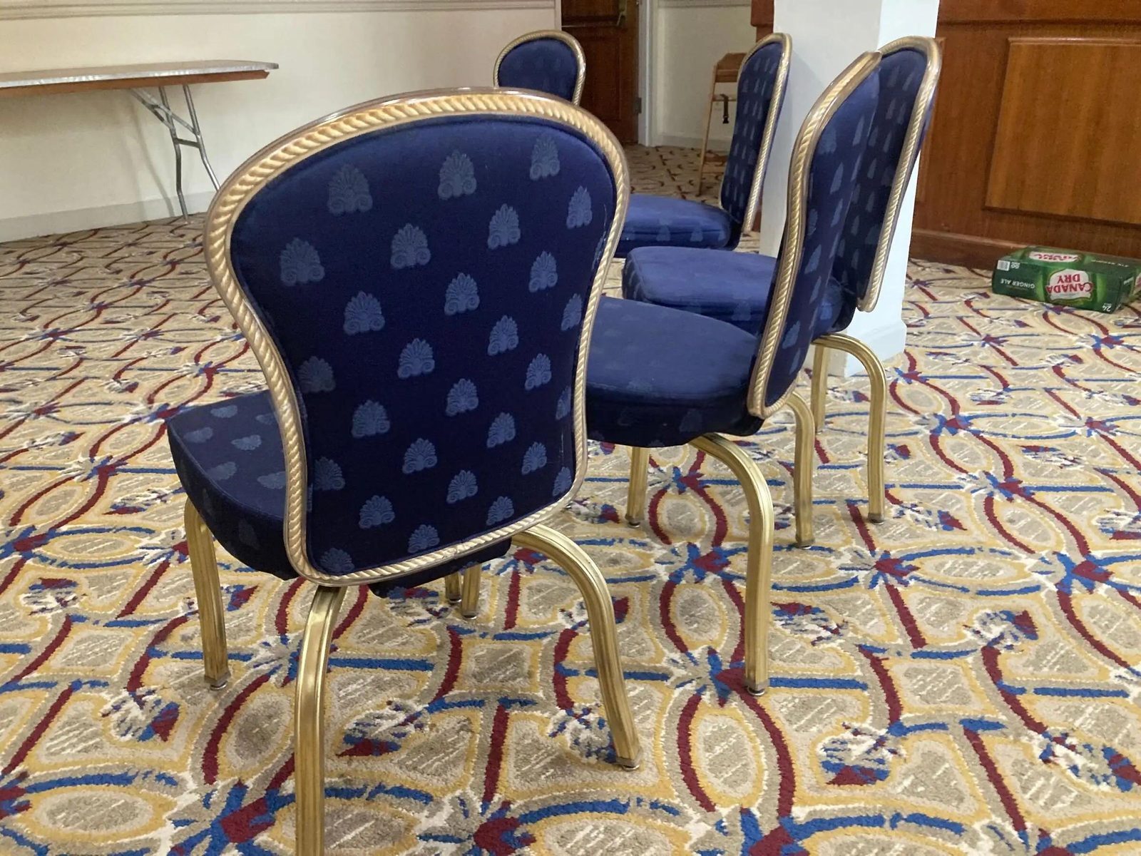 Navy & Gold Banquet Chairs — photo 6