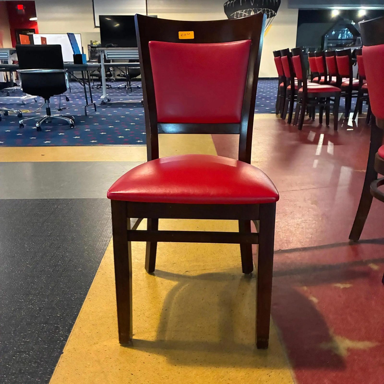 362 Wood Restaurant Chairs — Red Padded Seats (Fort Bragg, NC) — photo 4