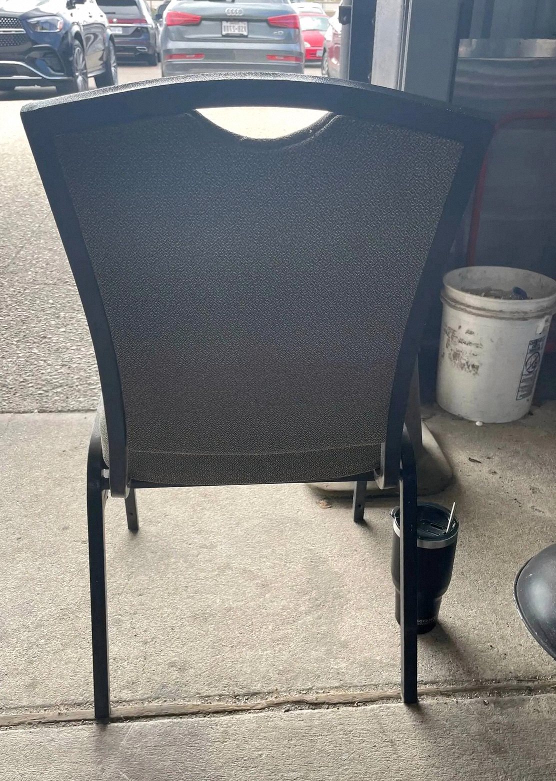 Beige Padded Banquet Chairs - Stacking — photo 2